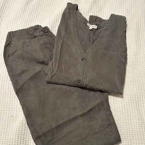Vetta Tencel Shirt and Pants Set- size M
